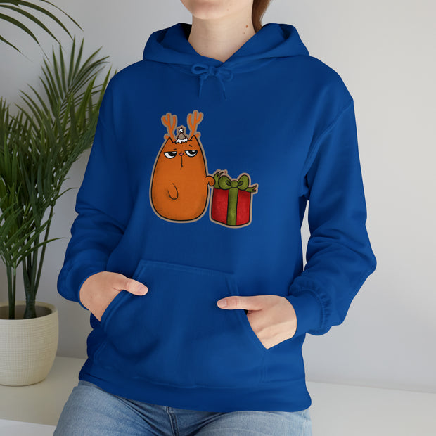 Christmas cat Unisex Heavy Blend™ Hooded Sweatshirt