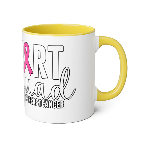 Breast Cancer Support Accent Mugs, 11oz