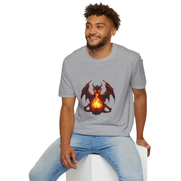 Fire Dragon Unisex Softstyle T-Shirt