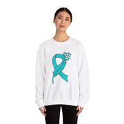 Teal Ribbon Unisex Heavy Blend™ Crewneck Sweatshirt