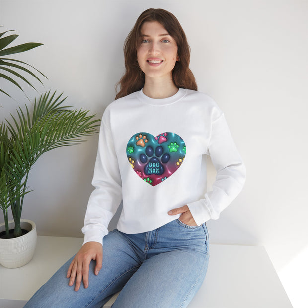 Dog Mom Unisex Heavy Blend™ Crewneck Sweatshirt