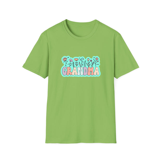 Grandma Flowers Unisex Softstyle T-Shirt