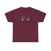 Colorful Soda Pop Unisex Heavy Cotton Tee | Fun Graphic Tee for All Occasions, Festival Apparel, Casual Wear, Gift Ideas, Summer Style