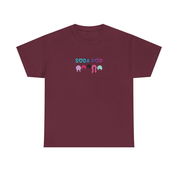 Colorful Soda Pop Unisex Heavy Cotton Tee | Fun Graphic Tee for All Occasions, Festival Apparel, Casual Wear, Gift Ideas, Summer Style
