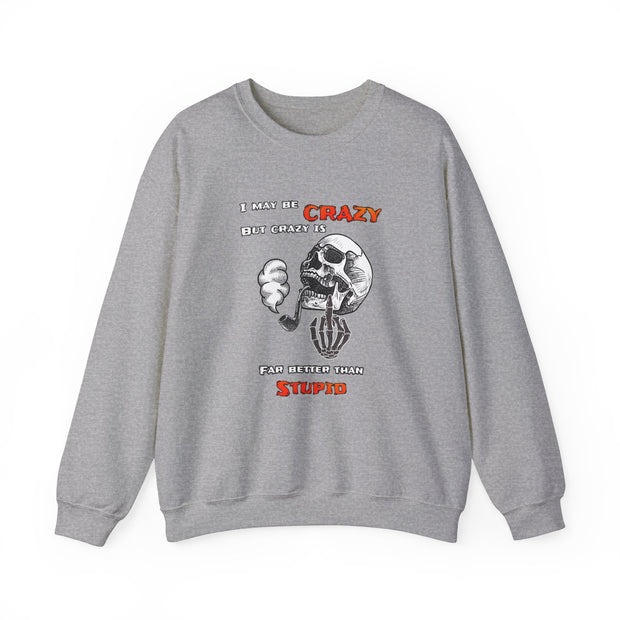 Crazy Skull Unisex Heavy Blend™ Crewneck Sweatshirt