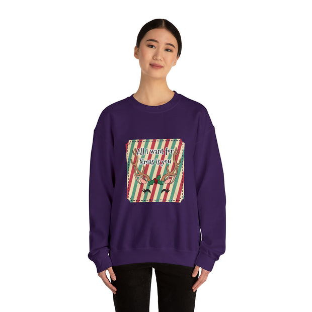 Reindeer Unisex Heavy Blend™ Crewneck Sweatshirt