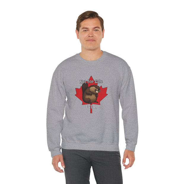Sweatshirt Angry Beaver Canada Maple Leaf Unisex Heavy Blend Crewneck