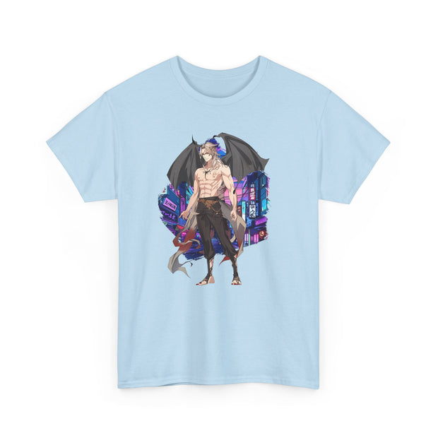 Anime Male Demon Unisex Heavy Cotton Tee