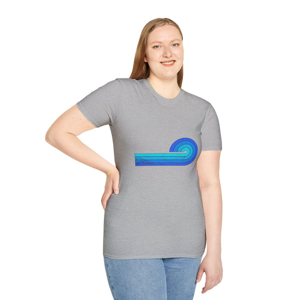 Semicircle Striped Unisex Softstyle T-Shirt