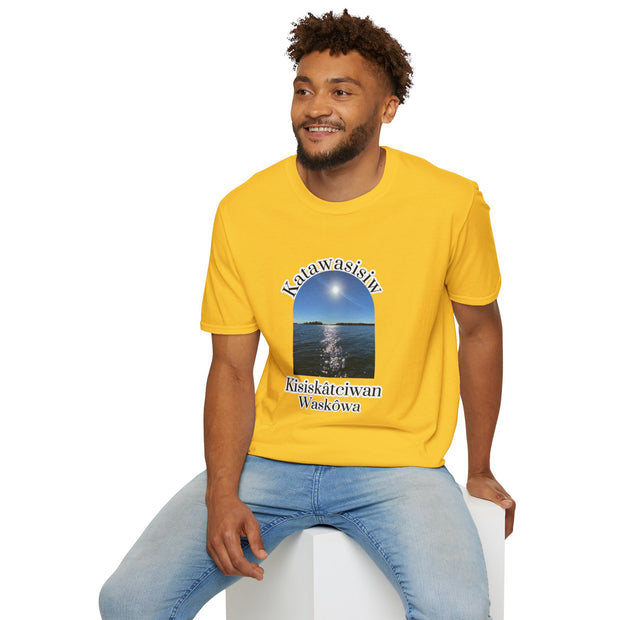 Cree Saskatchewan Skies Unisex Softstyle T-Shirt