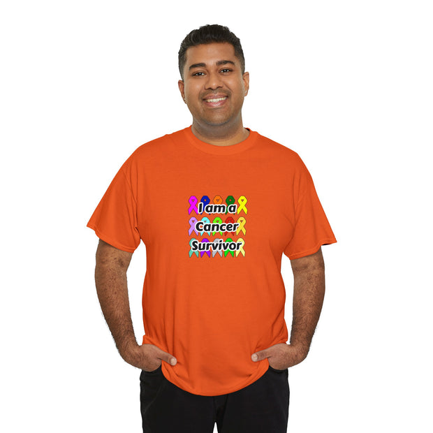 Cancer Survivor Unisex Heavy Cotton Tee