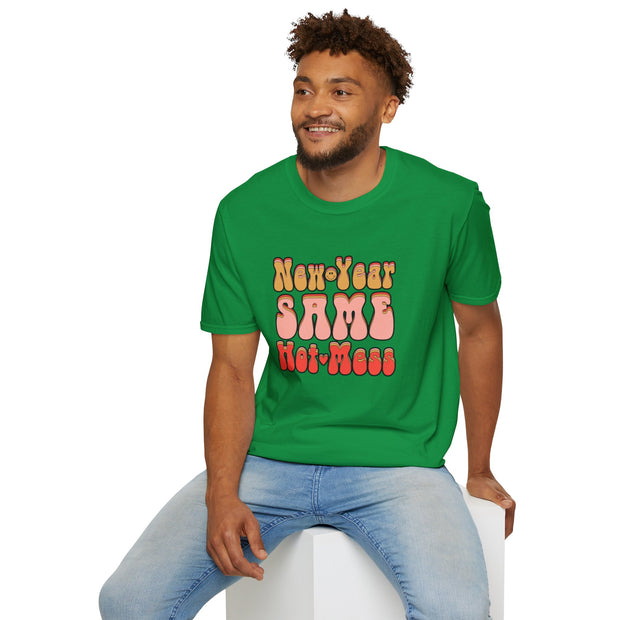 Same Hot Mess Unisex Softstyle T-Shirt
