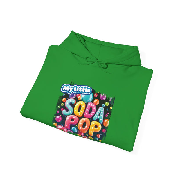 My Little Soda Pop Hooded Sweatshirt, Trendy Unisex Pullover, Fun Gift for Teens, Casual Wear, Comfortable Street Style