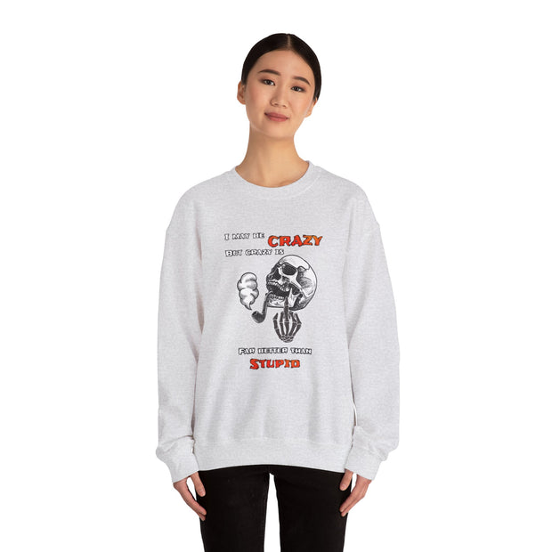Crazy Skull Unisex Heavy Blend™ Crewneck Sweatshirt