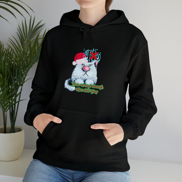 Christmas cat Unisex Heavy Blend™ Hooded Sweatshirt