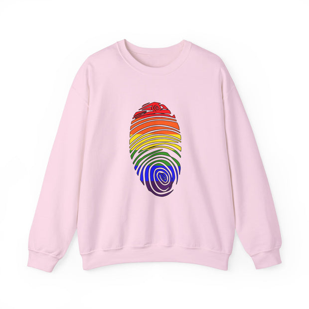 Pride Fingerprint Unisex Heavy Blend™ Crewneck Sweatshirt