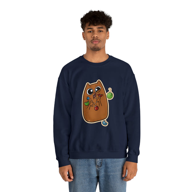 Christmas cat Unisex Heavy Blend™ Crewneck Sweatshirt
