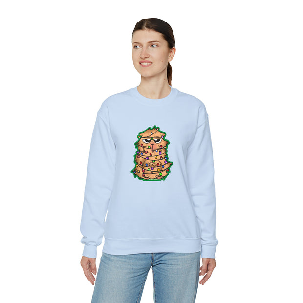 Christmas cat Unisex Heavy Blend™ Crewneck Sweatshirt