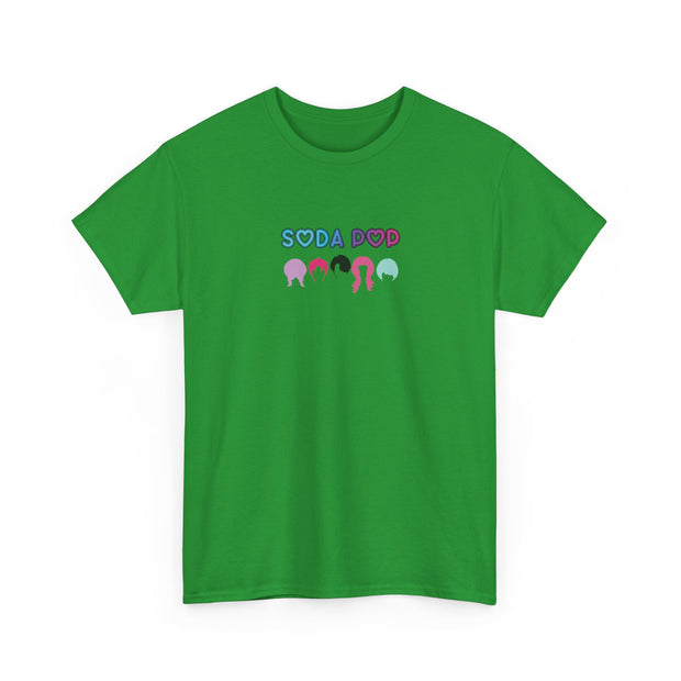Colorful Soda Pop Unisex Heavy Cotton Tee | Fun Graphic Tee for All Occasions, Festival Apparel, Casual Wear, Gift Ideas, Summer Style