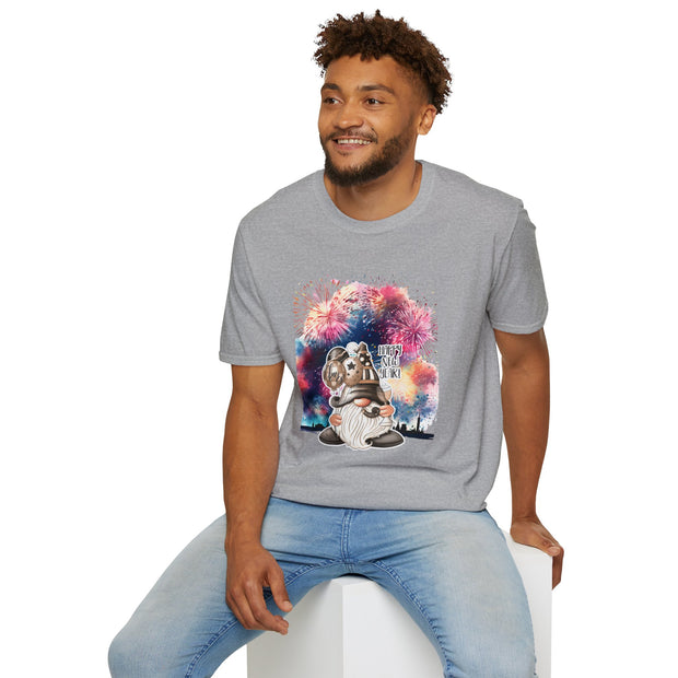Gnome New Year Unisex Softstyle T-Shirt
