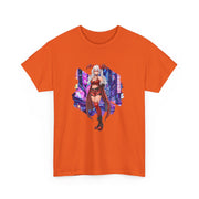 Anime Female Demon Unisex Heavy Cotton Tee