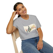 Musical Notes Unisex Softstyle T-Shirt