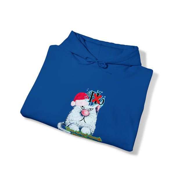 Christmas cat Unisex Heavy Blend™ Hooded Sweatshirt