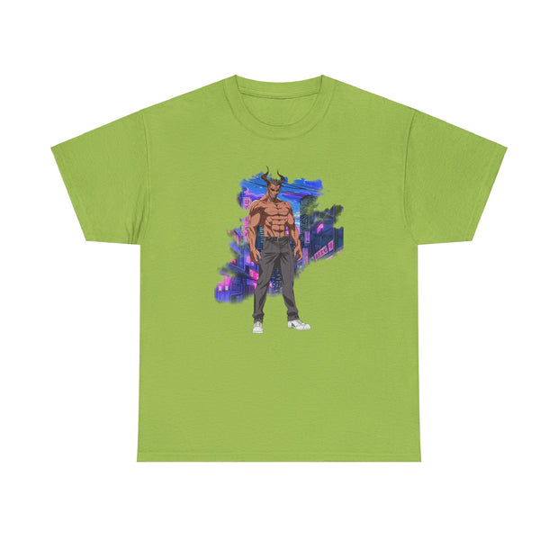 Anime Male Demon Unisex Heavy Cotton Tee