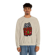 Christmas cat Unisex Heavy Blend™ Crewneck Sweatshirt