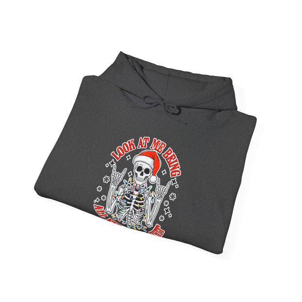 Festive Skeleton Unisex Heavy Blend™ Hooded Sweatshirt