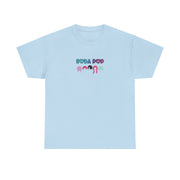 Colorful Soda Pop Unisex Heavy Cotton Tee | Fun Graphic Tee for All Occasions, Festival Apparel, Casual Wear, Gift Ideas, Summer Style