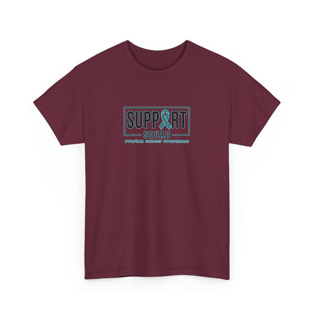 Ovarian Cancer Support Squad Unisex Heavy Cotton Tee