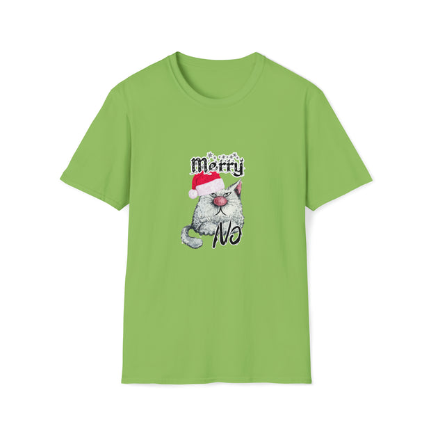 Christmas cat Unisex Softstyle T-Shirt