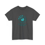 Ovarian Cancer Sunflower Unisex Heavy Cotton Tee