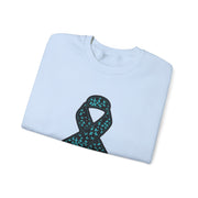 Ovarian Cancer Ribbon Unisex Heavy Blend™ Crewneck Sweatshirt