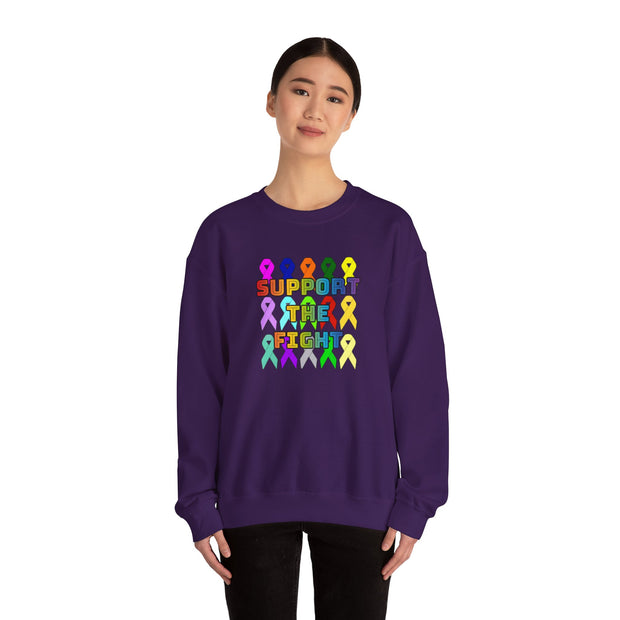 Support the Fight Unisex Heavy Blend™ Crewneck Sweatshirt