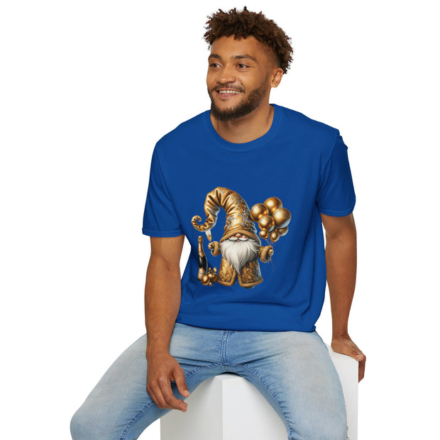 New Year Gnome Unisex Softstyle T-Shirt
