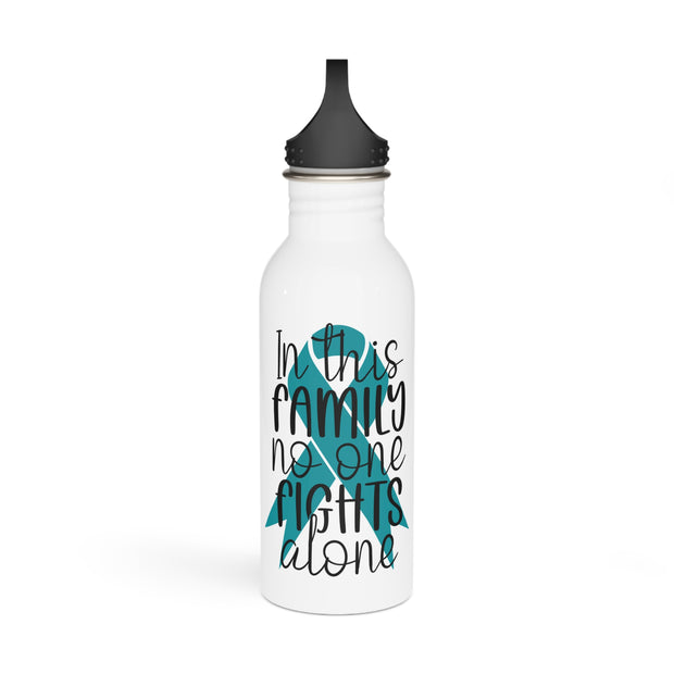 No One Fights Alone Stainless Steel Water Bottle