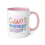 Chaos Manager Accent Mugs, 11oz