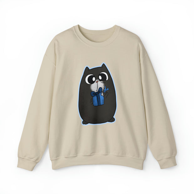 Christmas cat Unisex Heavy Blend™ Crewneck Sweatshirt