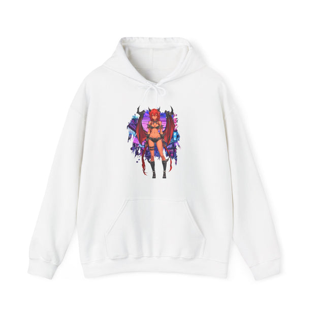 Anime Female Demon Unisex Heavy Blend™ Hooded Sweatshirt