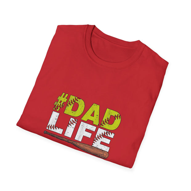 Baseball Dad Life Unisex Softstyle T-Shirt