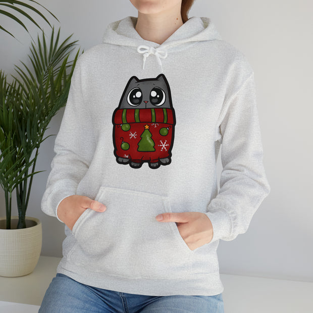 Christmas Cat Unisex Heavy Blend™ Hooded Sweatshirt