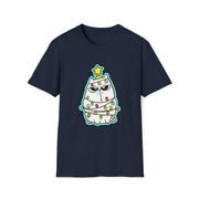 Christmas cat Unisex Softstyle T-Shirt