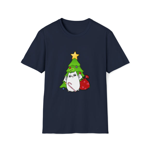 Christmas Cat Unisex Softstyle T-Shirt