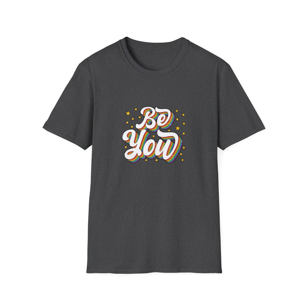 Retro Be You Pride Unisex Softstyle T-Shirt