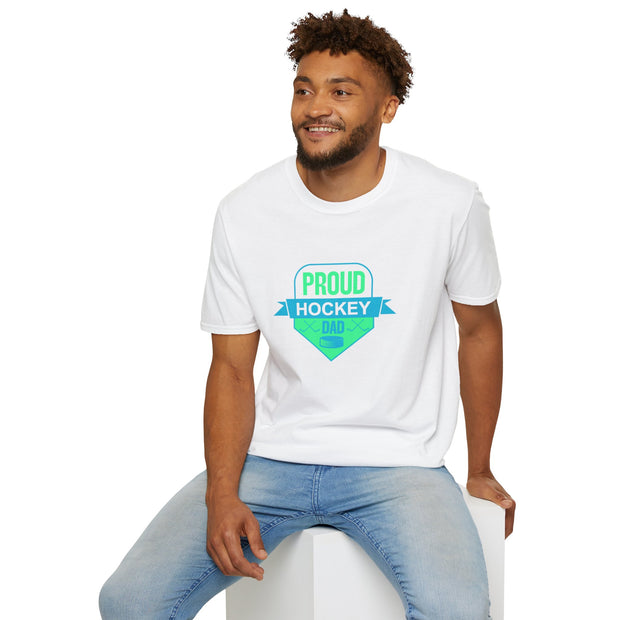 Proud Hockey Dad Unisex Softstyle T-Shirt