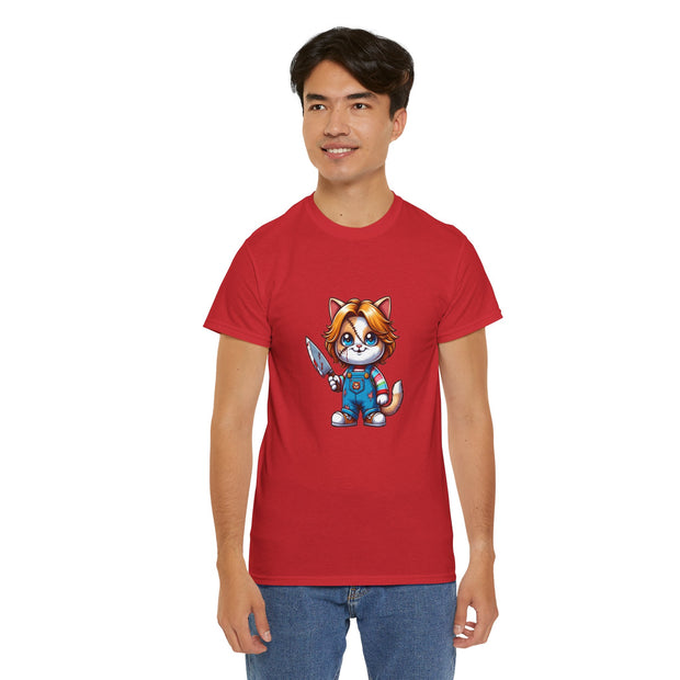 Horror Movie Cats Unisex Heavy Cotton Tee