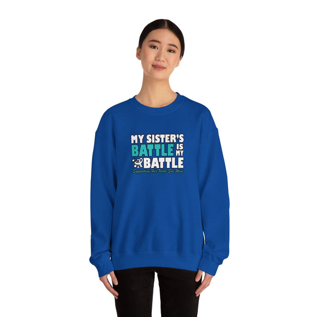 My Sister’s Battle Unisex Heavy Blend™ Crewneck Sweatshirt