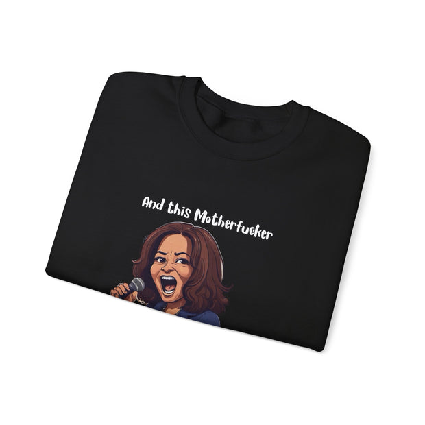 And This Motherf***** Unisex Heavy Blend™ Crewneck Sweatshirt